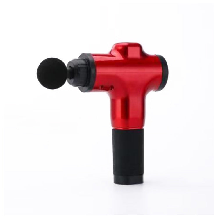 Red Fascia Gun Massage Gun with a compact and ergonomic design, perfect for muscle relaxation and recovery in health and beauty care.