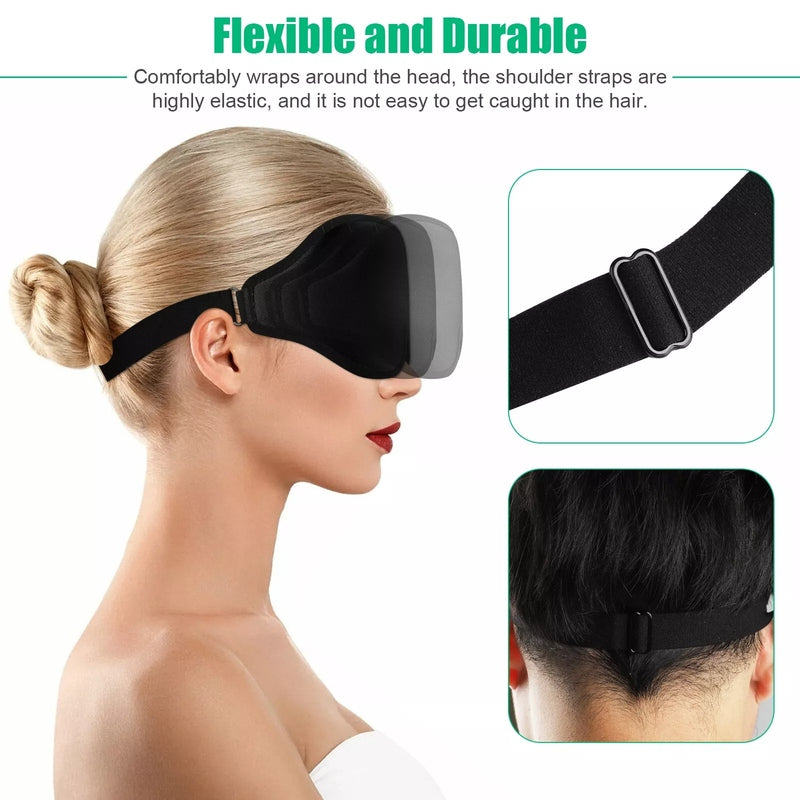 3D Travel Silk Eye Mask Sleeping Relax Blindfold