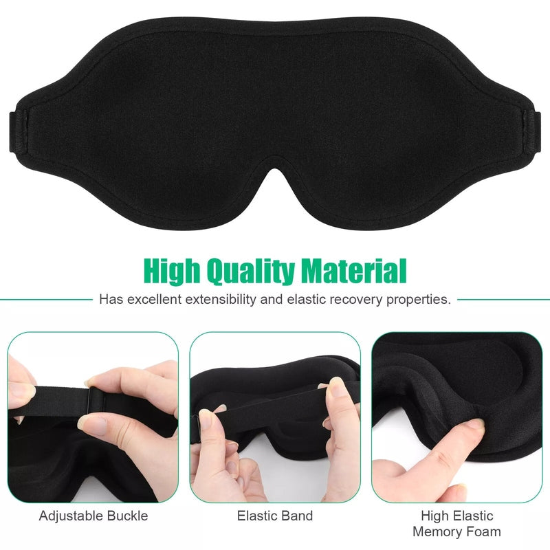 3D Travel Silk Eye Mask Sleeping Relax Blindfold