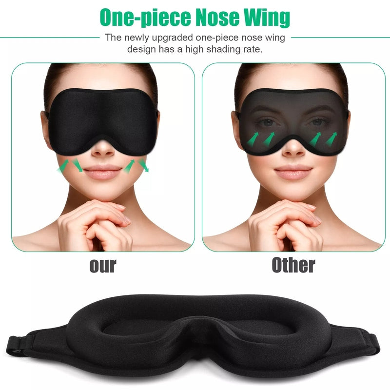 3D Travel Silk Eye Mask Sleeping Relax Blindfold