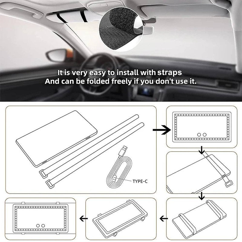 Portable Car Makeup Mirror