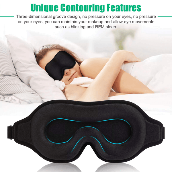 3D Travel Silk Eye Mask Sleeping Relax Blindfold