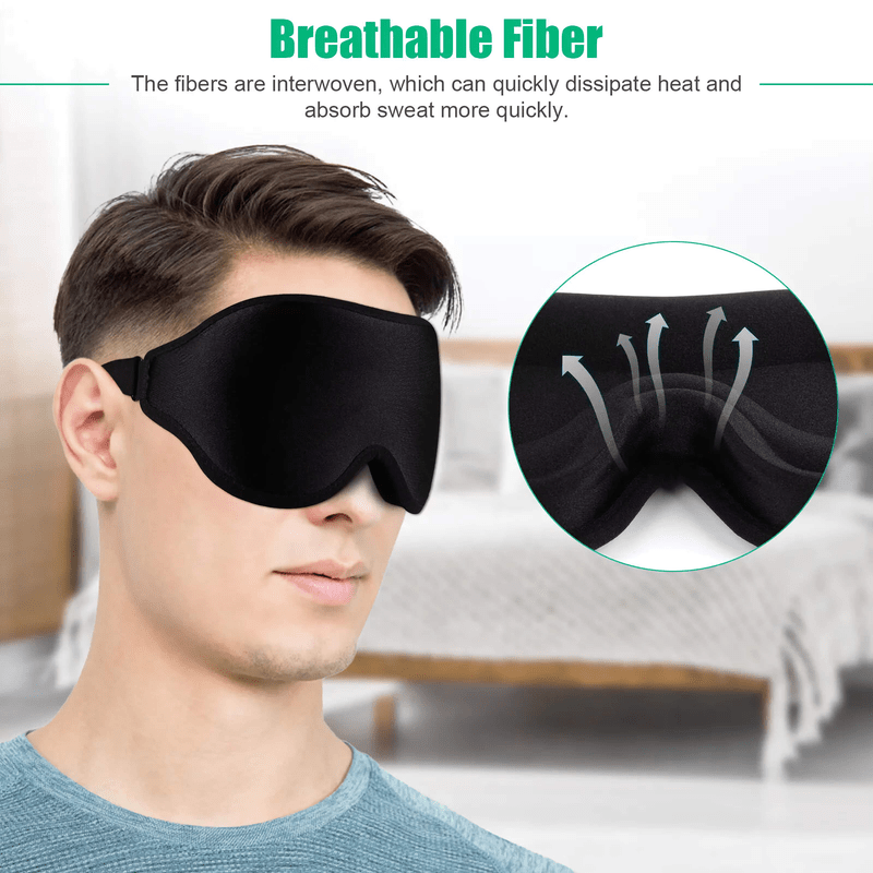 3D Travel Silk Eye Mask Sleeping Relax Blindfold