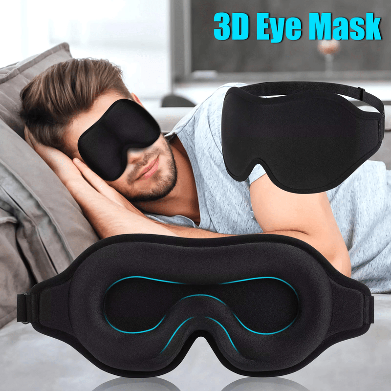 3D Travel Silk Eye Mask Sleeping Relax Blindfold